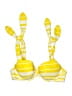 Aerie Stripes Yellow Swimsuit Top Size L - photo 1