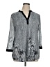 Timeson Gray 3/4 Sleeve Blouse Size XL - photo 1
