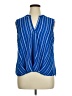 NY Collection Blue Sleeveless Blouse Size XL - photo 1