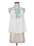Phanuel 100% Rayon White Sleeveless Blouse Size S - photo 1