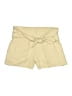 Alice Blue Solid Yellow Shorts Size M - photo 1
