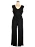 Love Squared Solid Black Jumpsuit Size 1X - photo 1