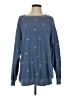 Wildfox Stars Blue Pullover Sweater Size Sm (1 or S) - photo 1