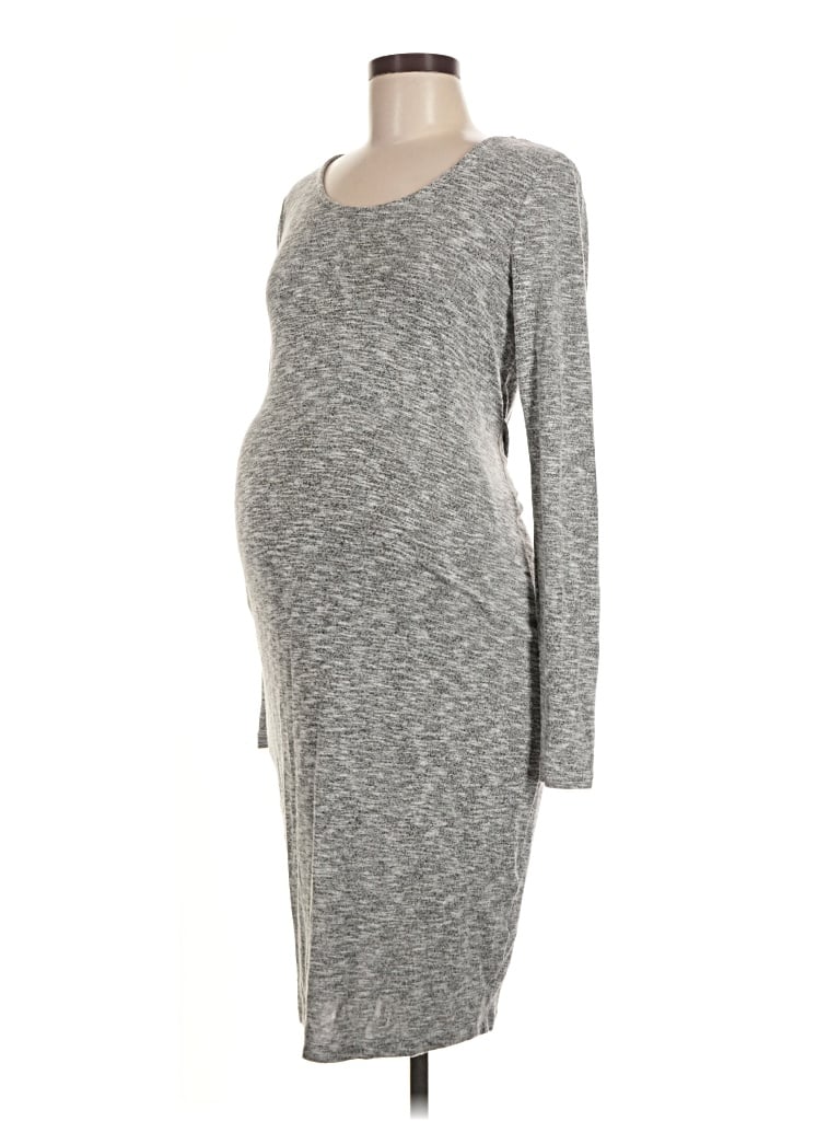 Pre-owned A Pea In The Pod Casual Dress In Gray