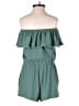 Derek Heart Solid Teal Romper Size S - photo 2