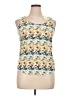 oasis 100% Polyester White Sleeveless Top Size 14 - photo 1