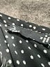 Noir Polka Dots Black Short Sleeve Blouse Size M - photo 7