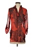 Auditions 100% Polyester Red 3/4 Sleeve Blouse Size S - photo 1