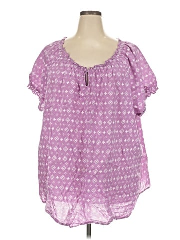 Ellos Short Sleeve Blouse (view 1)