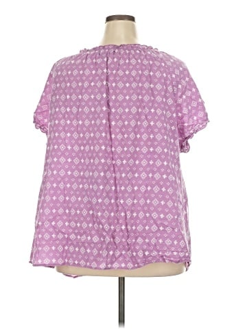 Ellos Short Sleeve Blouse (view 2)