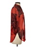 Auditions 100% Polyester Red 3/4 Sleeve Blouse Size S - photo 4