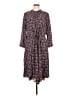 Gap 100% Polyester Paisley Brown Casual Dress Size L - photo 1