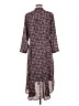 Gap 100% Polyester Paisley Brown Casual Dress Size L - photo 2