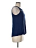 Buttons Blue Sleeveless Blouse Size M - photo 4