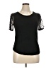 Willow Black Short Sleeve Top Size XL - photo 1
