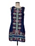 Artisan NY 100% Polyester Paisley Blue Casual Dress Size 6 - photo 1