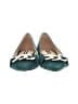Nine West 100% Leather Teal Flats Size 9 1/2 - photo 2