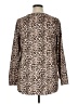 Apt. 9 Animal Print Tan Long Sleeve Blouse Size XL - photo 2