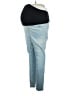 Isabel Maternity Color Block Blue Jeans Size 14 - photo 1