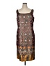 St. John Print Brown Cocktail Dress Size 16 - photo 1