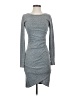 Leith Solid Gray Casual Dress Size XS - photo 1