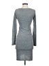 Leith Solid Gray Casual Dress Size XS - photo 2