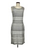 St. John Chevron-herringbone Gray Casual Dress Size 6 - photo 1