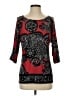 Cache Red 3/4 Sleeve Top Size S - photo 1