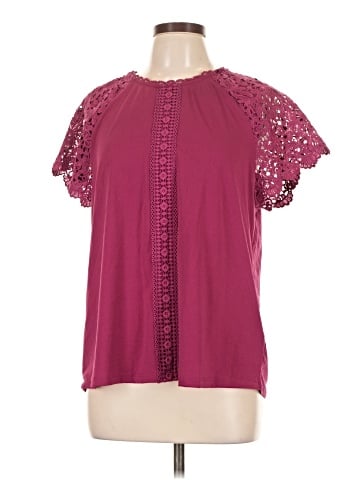 Cable & Gauge Short Sleeve Blouse (view 1)