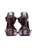 Schutz Brown Burgundy Sandals Size 7 1/2 - photo 2