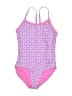 Old Navy Print Pink One Piece Swimsuit Size M (kids) - photo 1