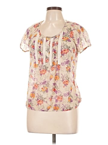 a.n.a. A New Approach Short Sleeve Blouse (view 1)