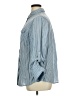 St. John's Bay 100% Cotton Stripes Blue Long Sleeve Button-Down Shirt Size 1X - photo 5