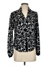 MICHAEL Michael Kors 100% Polyester Animal Print Black Long Sleeve Blouse Size S (petite) - photo 1