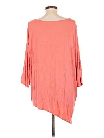 Joan Vass 3/4 Sleeve Top (view 2)