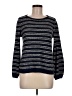 Lilla P Stripes Black Pullover Sweater Size M - photo 1