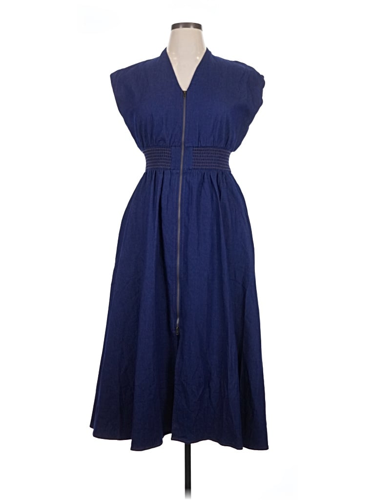 Pre-owned Assorted Brands Casual Dress In Blue