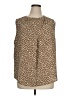 Monday Fun 100% Polyester Brown Sleeveless Blouse Size 1X - photo 1