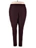 Xersion Solid Burgundy Active Pants Size 4X - photo 1