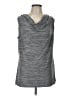 Susan Lawrence Gray Sleeveless Top Size L - photo 1