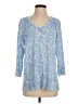 Talbots Outlet Paisley Blue Pullover Sweater Size L - photo 1