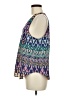 Glam 100% Polyester Blue Tank Top Size M - photo 5