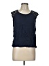 Atmosphere 100% Viscose Blue Sleeveless Blouse Size 10 - photo 1
