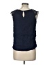 Atmosphere 100% Viscose Blue Sleeveless Blouse Size 10 - photo 2
