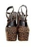 Jessica Simpson Animal Print Brown Heels Size 10 - photo 2