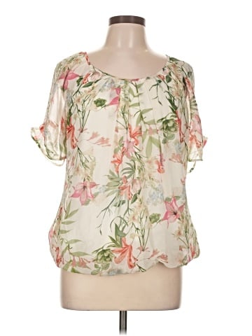 Sara Michelle Short Sleeve Blouse (view 1)