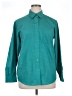 Foxcroft Solid Teal Long Sleeve Button-Down Shirt Size 14 - photo 1