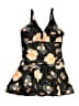 Summer Mae Floral Black One Piece Swimsuit Size L - photo 1