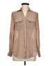 Perseption Concept Tan Long Sleeve Button-Down Shirt Size M - photo 1