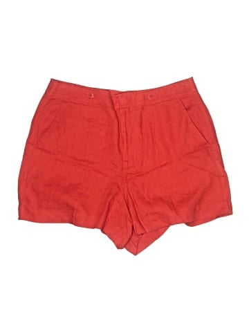 Madewell Clean Button-Tab Shorts in 100% Linen (view 1)